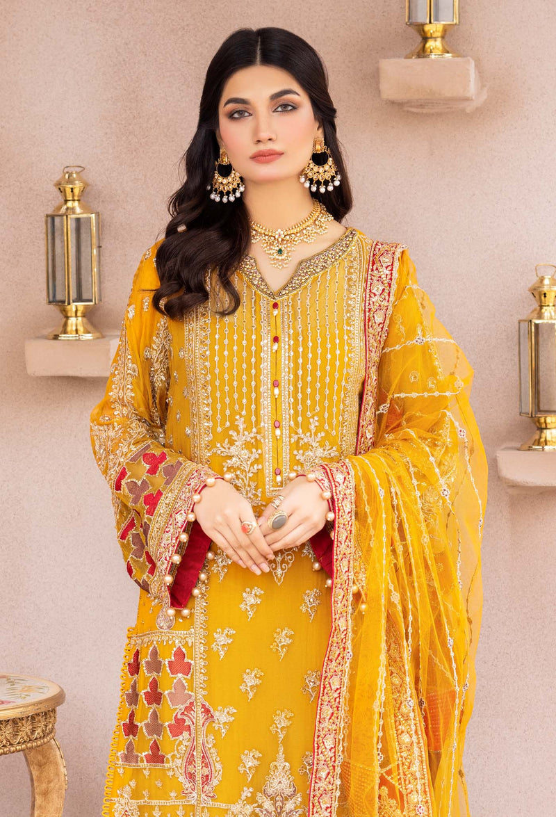 Paras - Luxury Embroidered Chiffon