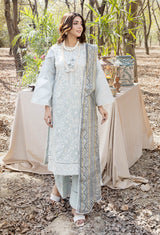 Blossom Unstitched Embroidered Lawn by Adan's Libas