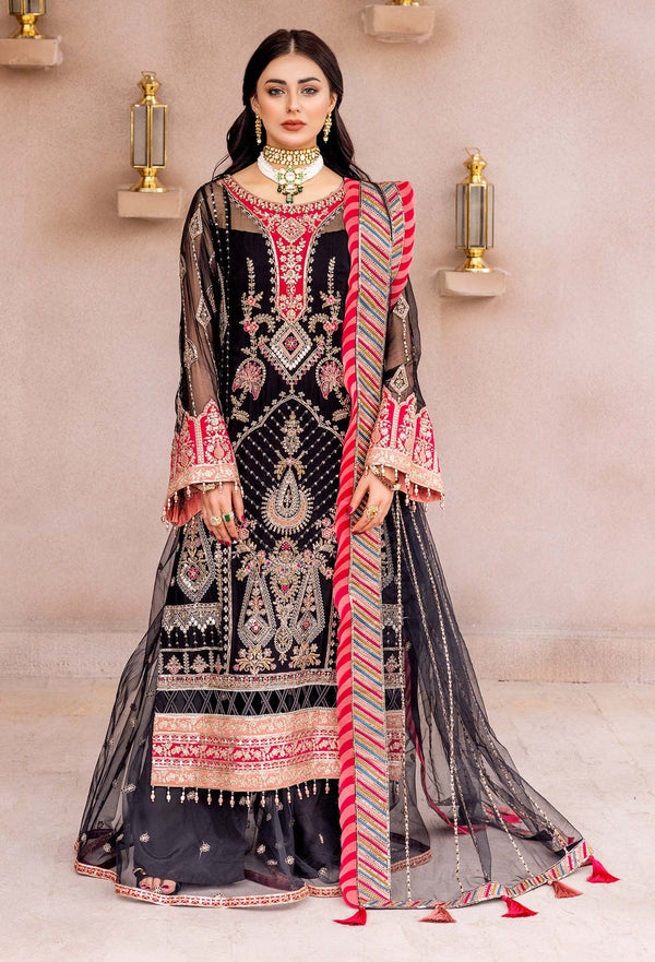 Jahan Ara - Luxury Embroidered Chiffon