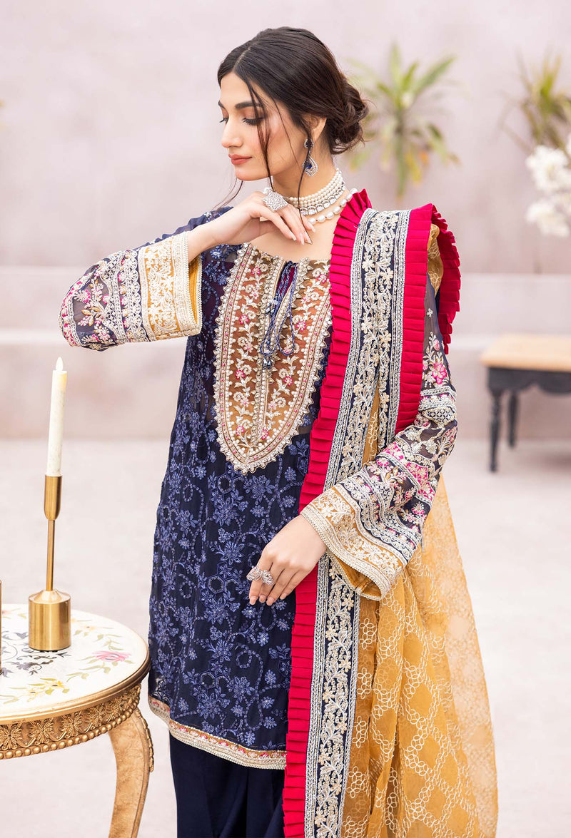 Shehnai - Luxury Embroidered Chiffon