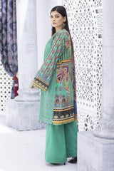 Misty Aqua - Embroidered Chikankari & Printed Lawn