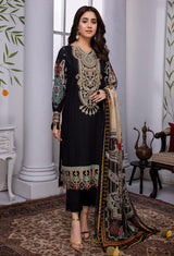 Black Cloud - Embroidered Chikankari Lawn 3PC