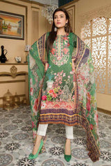 Glance - Digital Printed and Embroidered Linen 3PC