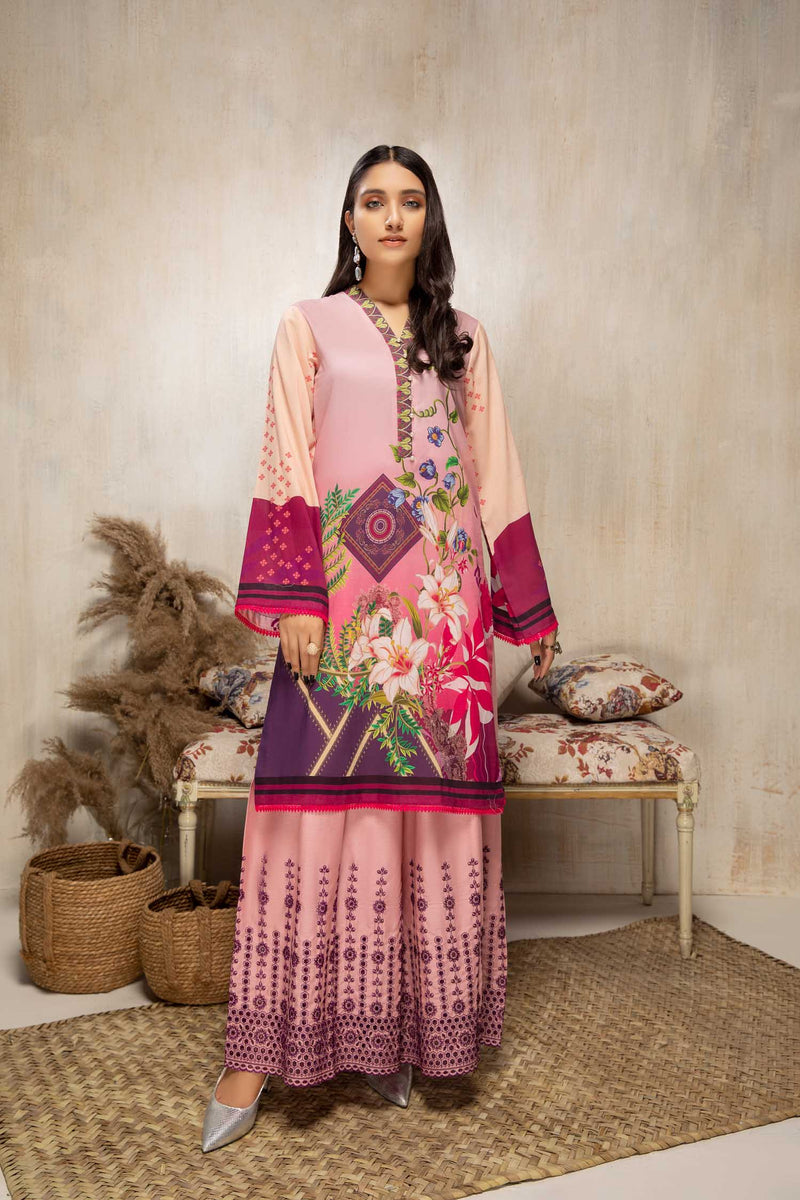 Blush - Digital Printed Lawn 2 piece