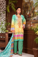 Melf - Digital Printed & Embroidered Lawn Unstitch