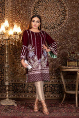 Acik - Embroidered Velvet (2 Piece)