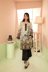 Rich Grey - Printed Stitch Kurti