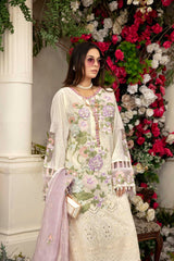 Mintcream - Schiffli Embroidered Lawn (3PC)